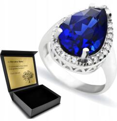 Ottomania Ezüst Gyűrű 925 Cirkónia És Zafír Ékszerek Nőknek Gravírozás (R072p_14r)