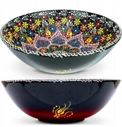 Ottomania Tál Kerámia Salátás Tál Nagy 30 CM Kézzel Díszített Festett 3, 5L (naczynia ceramiczne malowane zdobione)