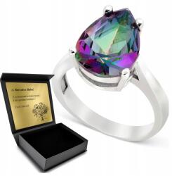 Ottomania 925-ÖS Ezüst Gyűrű Misztikus Topázzal Női Ékszer Gravírozás (R052p_18r)