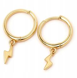 Ottomania Arany Fülbevaló Ezüst Aranyozott Villám Villám Finom Női Gravírozás (#w18k)