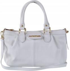 Massimo Connti Massimo Contti kézitáska klasszikus valódi bőr fehér válltáska (770BI)