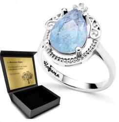 Ottomania Ezüst Gyűrű 925 Turmalin Paraiba Ékszerek Nőknek Gravírozás Ajándék (R178p_11r)