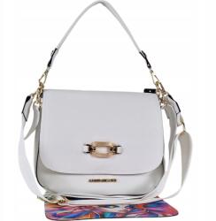 Massimo Connti Massimo Contti kézitáska postás táska fehér bőr Ökológiai cserélhető fedél (731BI)