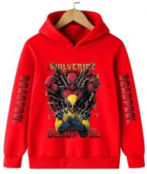  Deadpool & Wolverine Gyerek Kapucnis Pulóver 100-ES Méret