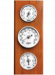 JVD Fából Készült Barométer Higrométer Analóg Hőmérő Jvd BA233.41 13x32 cm (barometr higrometr termometr analogowy)