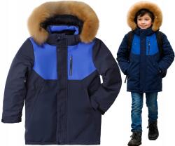  Téli kabát sötétkék pihe-puha kék szintetikus pihe-puha 16 164 (MI-03B)