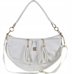 Massimo Connti Massimo Contti kézitáska postás táska vese tasak xxl fehér öko bőr (766BI)