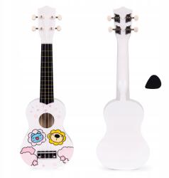 ECOTOYS Gyerek ukulele gitár fából készült 4 húros nylon dobókocka Ecotoys (MF019G)