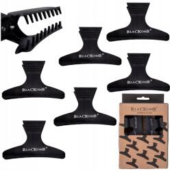 Csatok Békák Pillangók Haj Fodrászat Karbon Erős Fekete 6 db (CK86959a)