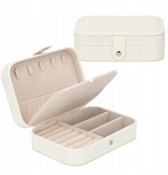 Korbi Ékszerdoboz Ékszertartó Nyakláncok Gyűrűk Fehér C6 (EX-C6WH)