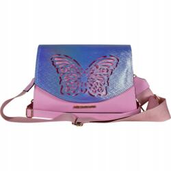 Massimo Connti Massimo Contti kézitáska postás táska bőr Ökológiai rózsaszín kék pillangó (746RNP)