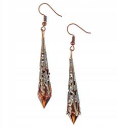 Ottomania Fülbevalók Ajándék Nőknek Cirkóniákkal Lógó Hosszú Jégcsapok Kézműves (miedz-19k)