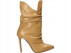 Darbut 7558/1752-es bézs színű tűsarkú csizma 40-es méretben (7558/1752)