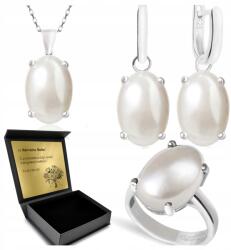 Ottomania Ezüst Ékszer Szett 925 Gyöngy Szett Nőknek Gravírozás Ajándék (R088_17r)