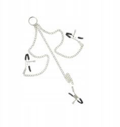 Night Fantasy Szado-mazo Bilincsek, Csikló Mellbimbó Csat (LINJINHE976)