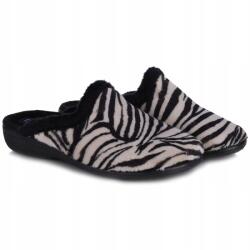  Neles 47423 Negro női Topánka fekete és bézs színben, zebra mintával, 0, 40 Méret (47423 NEGRO)