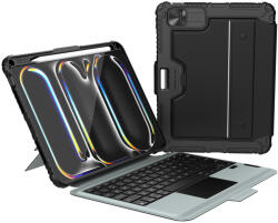 Nillkin Bumper Combo Keyboard Case iPad Pro 11 (2024) tok, háttérvilágításos változat, fekete
