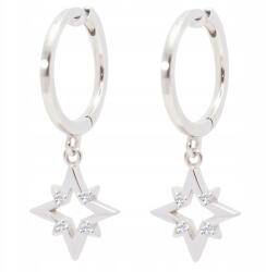 Ottomania Ezüst Fülbevaló 925 Cirkóniákkal Kerekek Csillag Női Gravírozás (#w15k)