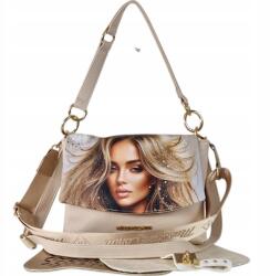 Massimo Connti Massimo Contti kézitáska postás táska cserélhető fedél bézs Ökológiai bőr (773BE)