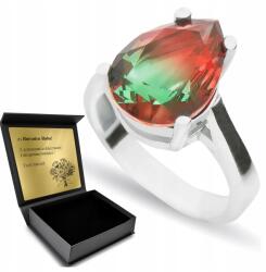Ottomania 925 Ezüst Gyűrű Turmalinnal Női Ékszer Gravírozás Ajándék (R055p_16r)