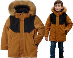  Téli kabát camel fekete pihe-puha meleg szintetikus pehely 16 164 (MI-03B)