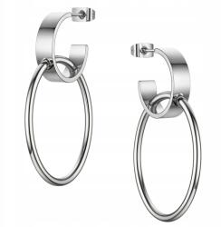 Ottomania Fülbevaló Ezüst Kerek Lógó Stift Szemet Gyönyörködtető (#w24k)