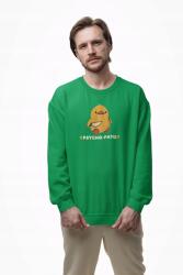  D&b Design Unisex Pulóver SWEB00023 Spycho Pato Zöld-Méret 3XL