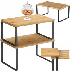 SONGMICS Bambusz konyhai fűszertartó polc Loft 29, 7cm (KCS02NB)