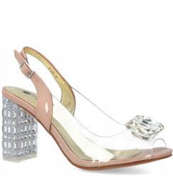 SCA'VIOLA Átlátszó magassarkú szandál Scaviola S-233 Bézs 41 (SCAVIOLA S-233 NUDE)