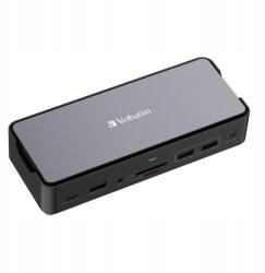 Verbatim Dokkoló állomás Verbatim Usb-c Pro CDS-15S 2xHDMI Dp RJ-45 4xUSB 3xUSB-C Sd (32173)