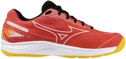Mizuno Pantofi de badminton/squash pentru juniori Mizuno Cyclone Speed 4 JR - radiant red/white/carrot (V1GD231002)