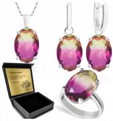 Ottomania Ezüst Ékszer Szett 925 Ametrin Női Szett Gravírozás Ajándék (R089_21r)