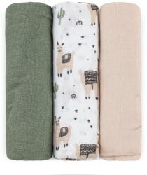 Petite&Mars Moussy пелени от плат Llama Vibes 68 x 68 cm 3 бр