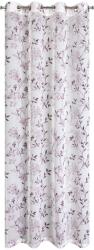 Eurofirany FIONA Függöny Gyűrűkkel, 140x250 fehér/lila