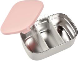Beaba Caserolă pentru mâncare Stainless Steel Lunch Box Beaba Velvet Grey/Dusty Rose 760 ml din oțel inoxidabil gri-roz (BE914002)