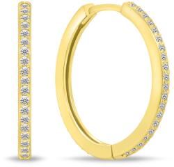 Brilio Silver Csillogó aranyozott karika fülbevaló EA159Y 2, 2 cm