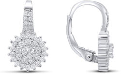 Brilio Silver Bájos ezüst fülbevalók cirkónium kövekkel EA54