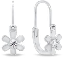 Brilio Silver Divatos lány ezüst fülbevaló virág EA193W