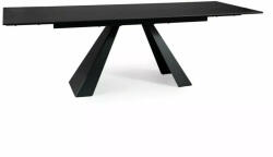 SIGNAL MEBLE Salvadore Ceramic Bővíthető Üveg-Kerámia Étkezőasztal Fekete Sahara Noir (SALVADORECC160)