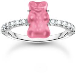Thomas Sabo TR2459-052-9-52 Silver Ring with pink Gold Bears and Zirconia Ladies, női