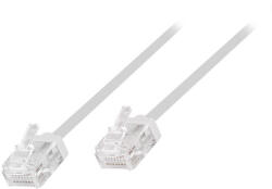 LogiLink Cat. 6A Slim High-Flex patch kábel fehér 3, 00 m (CQ3061U) - pepita