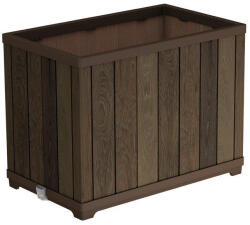 Keter Deco Rectangle Tall virágláda, 76 x55 x 46cm, diófa (261035)