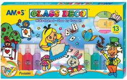 Amos Üvegmatricafesték szett 13 színnel Ajánlott 6-10 éves korig lányoknak (16339)