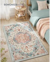 VASBÚTOR Vintage stílusú, gépben mosható szőnyeg 92 x 153, aqua blue