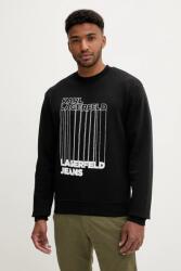 Karl Lagerfeld Jeans felső fekete, nyomott mintás, A3M20018 - fekete M