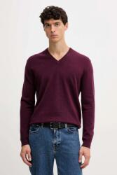 Benetton gyapjú pulóver szürke, 1002U4407 - burgundia M