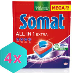 Somat mosogatógép kapszula All in1 extra 75db/csg KARTON - 4 db (K9000101809343)