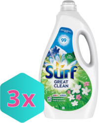 Surf Mountain Fresh & Jasmine folyékony mosószer 3L KARTON - 3 db (K8720181128493)