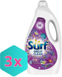 Surf Lavender & Spring Rose folyékony mosószer 3L KARTON - 3 db (K8710447400685)