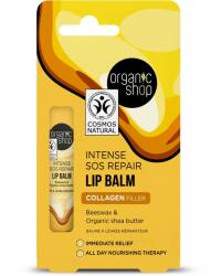  Organic Shop Collagen Filler ajakbalzsam méhviasszal és bio shea vajjal - premiumlife